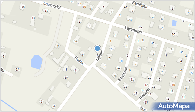 Łazy, Lipowa, 9, mapa Łazy