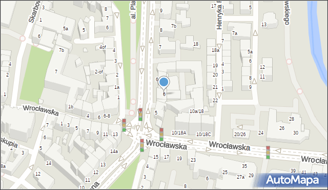 Legnica, Libana Jerzego, 6, mapa Legnicy