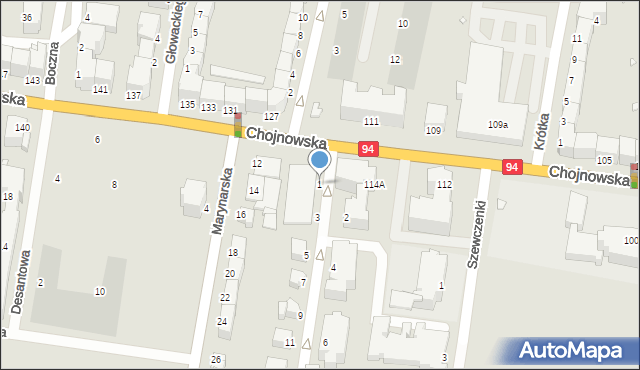 Legnica, Lindego Samuela Bogumiła, 1, mapa Legnicy