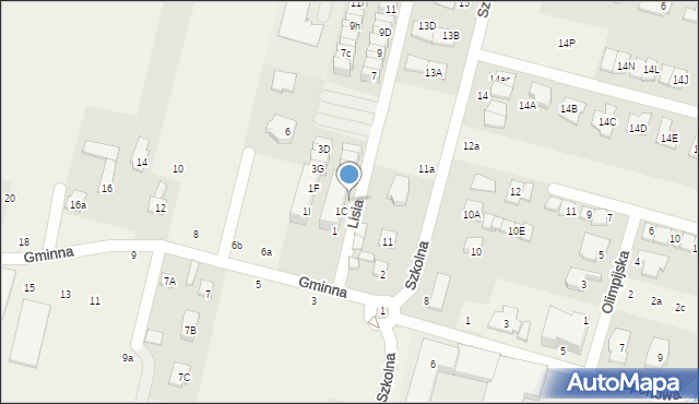 Lesznowola, Lisia, 3, mapa Lesznowola