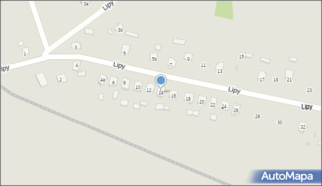 Leżajsk, Lipy, 14, mapa Leżajsk
