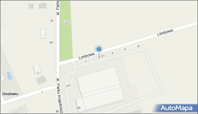 Łężyce, Limbowa, 4, mapa Łężyce