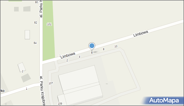 Łężyce, Limbowa, 6, mapa Łężyce