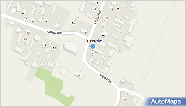 Libiszów, Libiszów, 54, mapa Libiszów