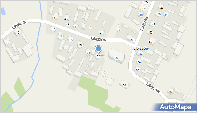 Libiszów, Libiszów, 72, mapa Libiszów