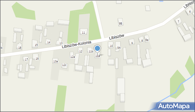 Libiszów-Kolonia, Libiszów-Kolonia, 11a, mapa Libiszów-Kolonia