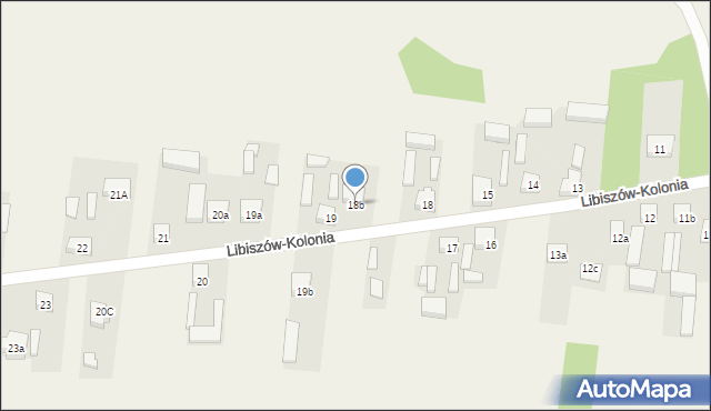 Libiszów-Kolonia, Libiszów-Kolonia, 18b, mapa Libiszów-Kolonia
