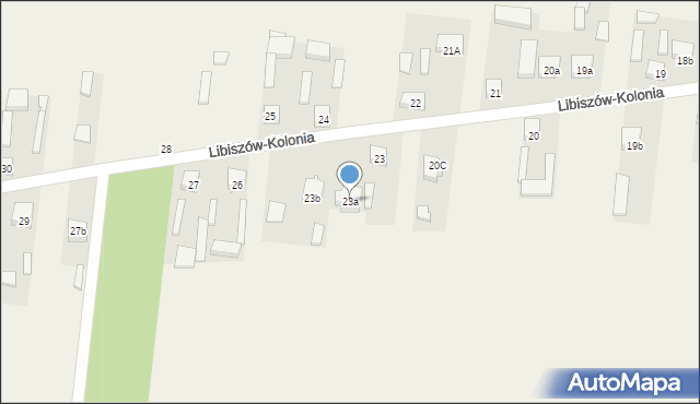 Libiszów-Kolonia, Libiszów-Kolonia, 23a, mapa Libiszów-Kolonia