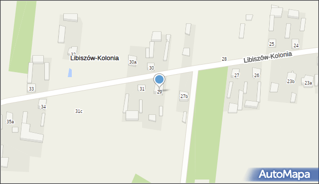 Libiszów-Kolonia, Libiszów-Kolonia, 29, mapa Libiszów-Kolonia