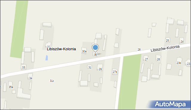 Libiszów-Kolonia, Libiszów-Kolonia, 30, mapa Libiszów-Kolonia