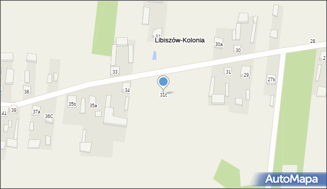 Libiszów-Kolonia, Libiszów-Kolonia, 31c, mapa Libiszów-Kolonia