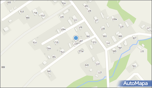 Libusza, Libusza, 110, mapa Libusza