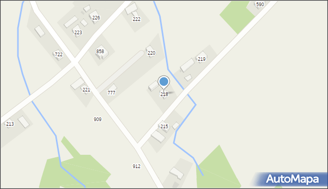 Libusza, Libusza, 218, mapa Libusza