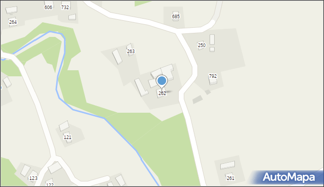 Libusza, Libusza, 262, mapa Libusza