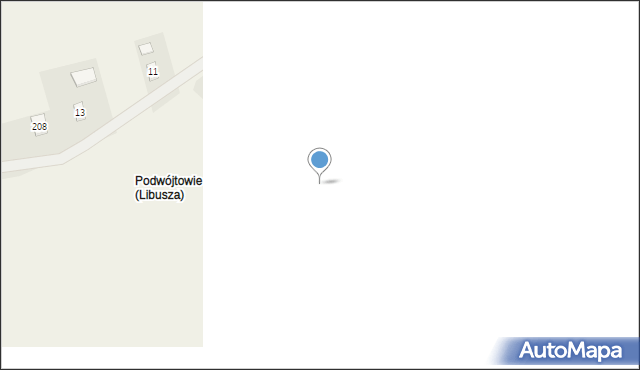 Libusza, Libusza, 329, mapa Libusza