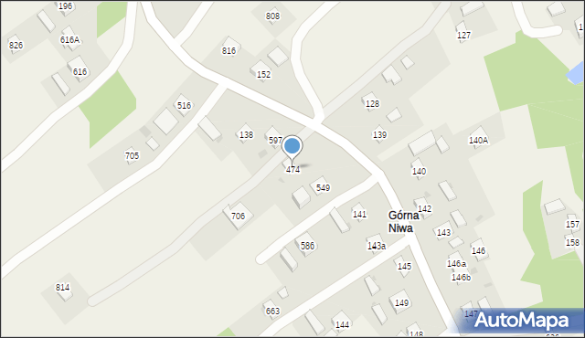 Libusza, Libusza, 474, mapa Libusza