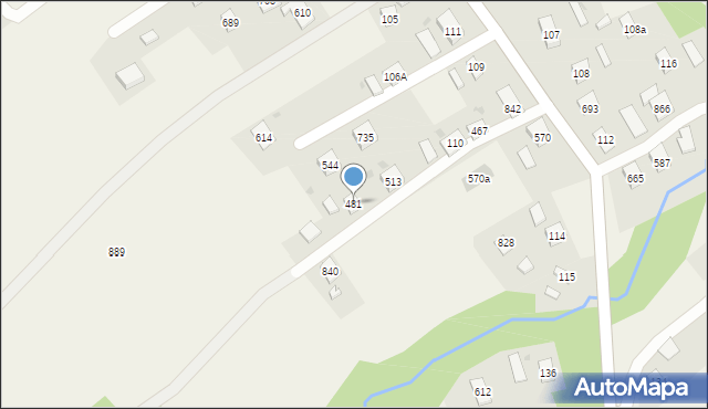 Libusza, Libusza, 481, mapa Libusza