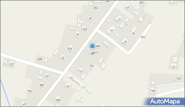 Libusza, Libusza, 490, mapa Libusza