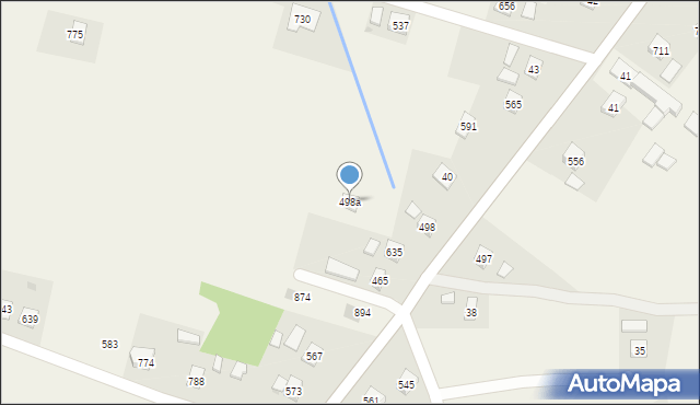 Libusza, Libusza, 498a, mapa Libusza