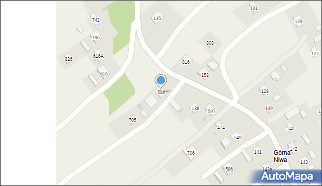 Libusza, Libusza, 516, mapa Libusza