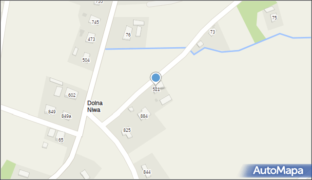 Libusza, Libusza, 521, mapa Libusza