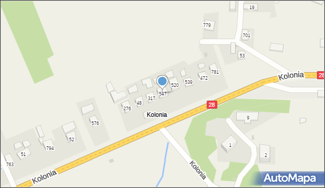 Libusza, Libusza, 547, mapa Libusza