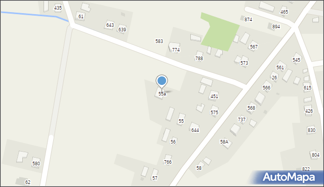 Libusza, Libusza, 55a, mapa Libusza
