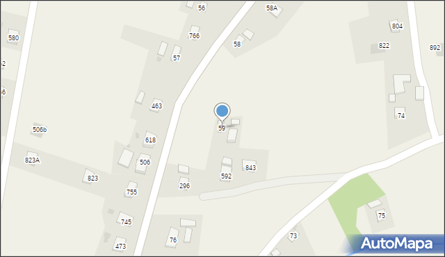 Libusza, Libusza, 59, mapa Libusza