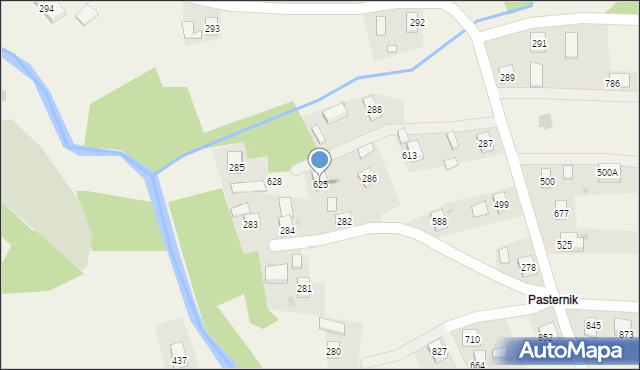 Libusza, Libusza, 625, mapa Libusza