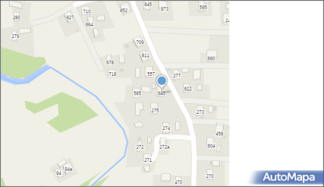 Libusza, Libusza, 645, mapa Libusza