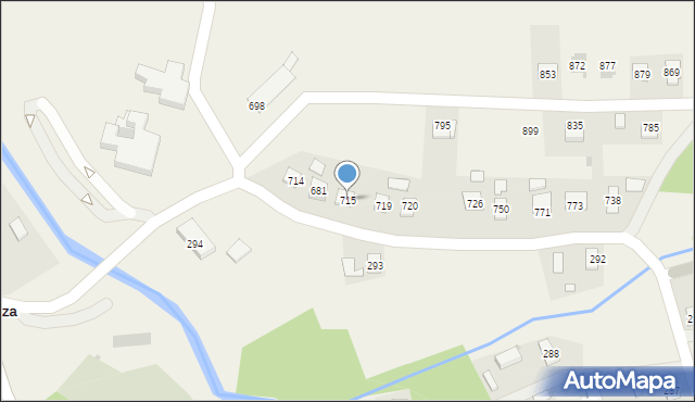 Libusza, Libusza, 715, mapa Libusza