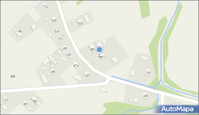 Libusza, Libusza, 728, mapa Libusza