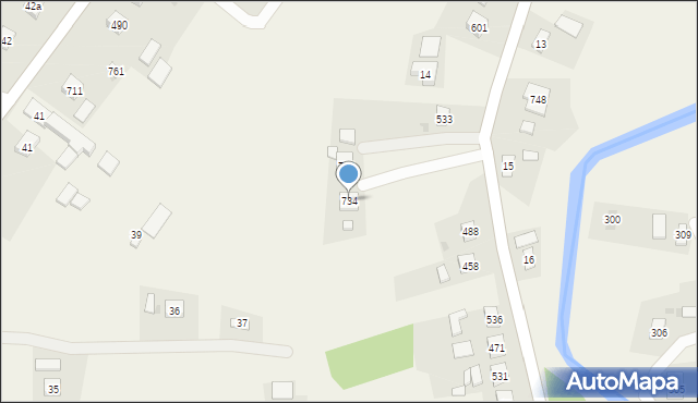 Libusza, Libusza, 734, mapa Libusza