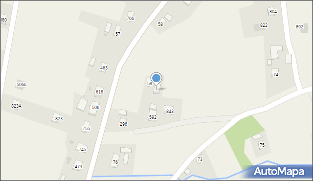 Libusza, Libusza, 743, mapa Libusza