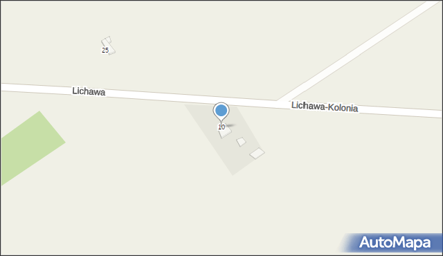 Lichawa-Parcela, Lichawa-Parcela, 10, mapa Lichawa-Parcela