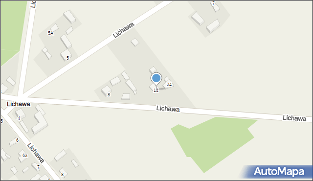 Lichawa-Parcela, Lichawa-Parcela, 14, mapa Lichawa-Parcela