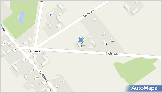 Lichawa-Parcela, Lichawa-Parcela, 8, mapa Lichawa-Parcela