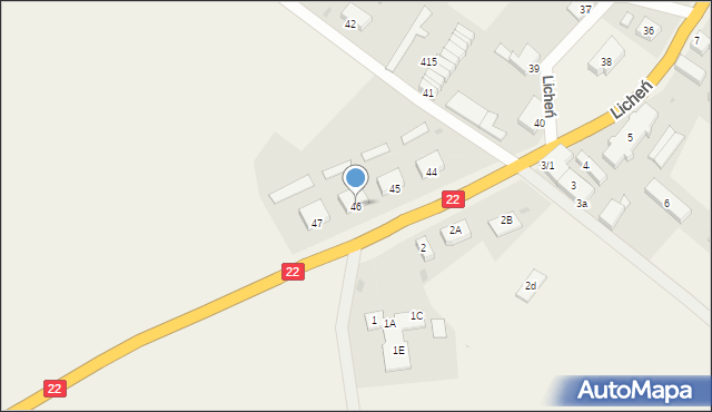 Licheń, Licheń, 46, mapa Licheń