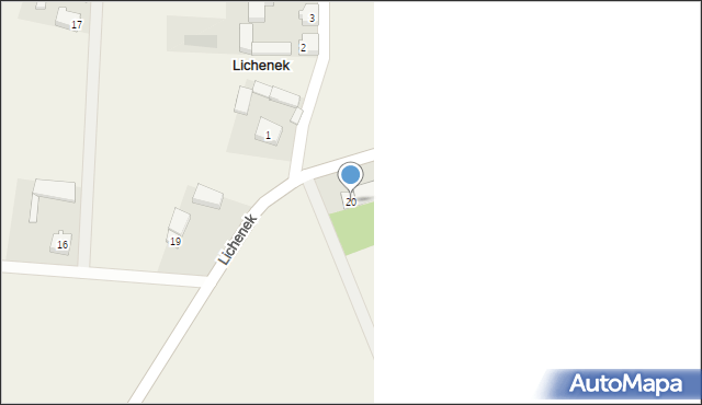 Lichenek, Lichenek, 20, mapa Lichenek