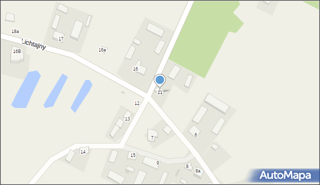 Lichtajny, Lichtajny, 11, mapa Lichtajny