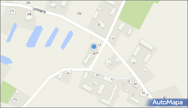 Lichtajny, Lichtajny, 13, mapa Lichtajny