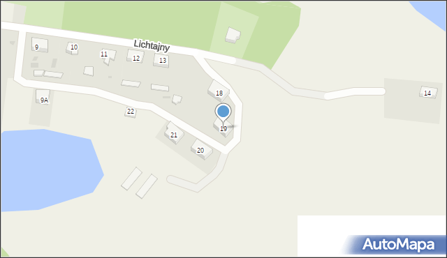 Lichtajny, Lichtajny, 19, mapa Lichtajny