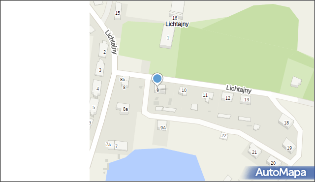 Lichtajny, Lichtajny, 9, mapa Lichtajny