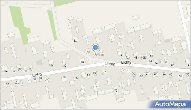 Lichty, Lichty, 79, mapa Lichty