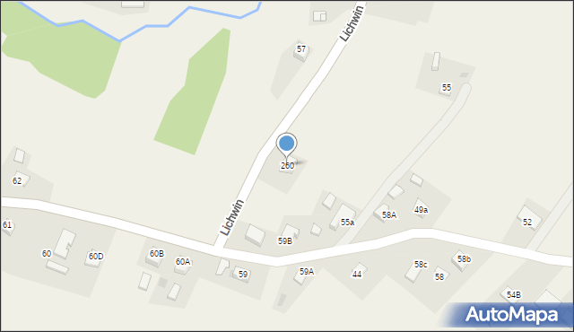 Lichwin, Lichwin, 260, mapa Lichwin