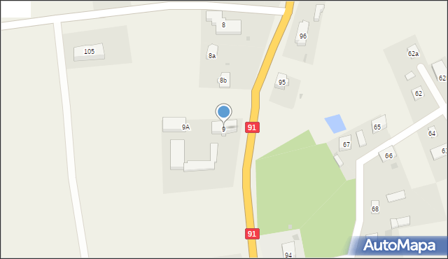 Lignowy Szlacheckie, Lignowy Szlacheckie, 9, mapa Lignowy Szlacheckie