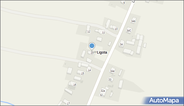 Ligota, Ligota, 13, mapa Ligota