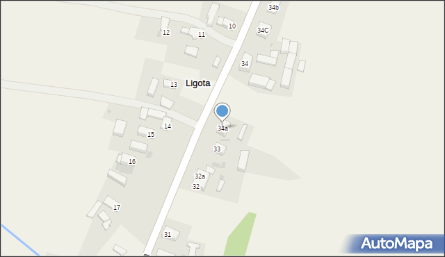 Ligota, Ligota, 34a, mapa Ligota