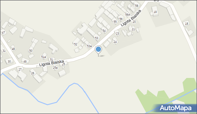Ligota Bialska, Ligota Bialska, 24a, mapa Ligota Bialska
