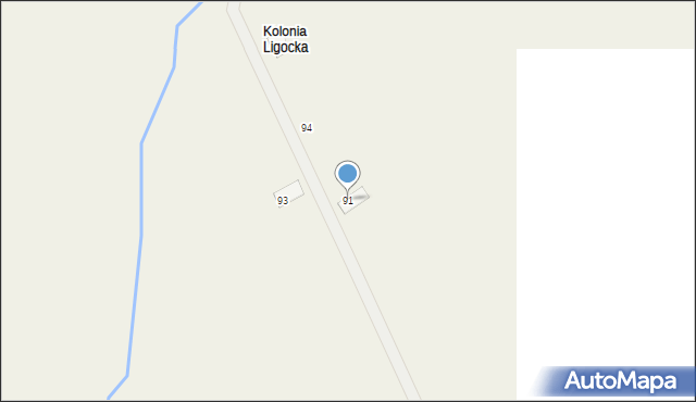 Ligota Bialska, Ligota Bialska, 91, mapa Ligota Bialska